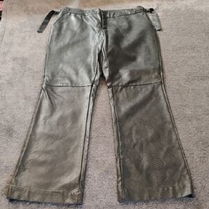 Naked Wardrobe Faux Leather Snakeskin Pants